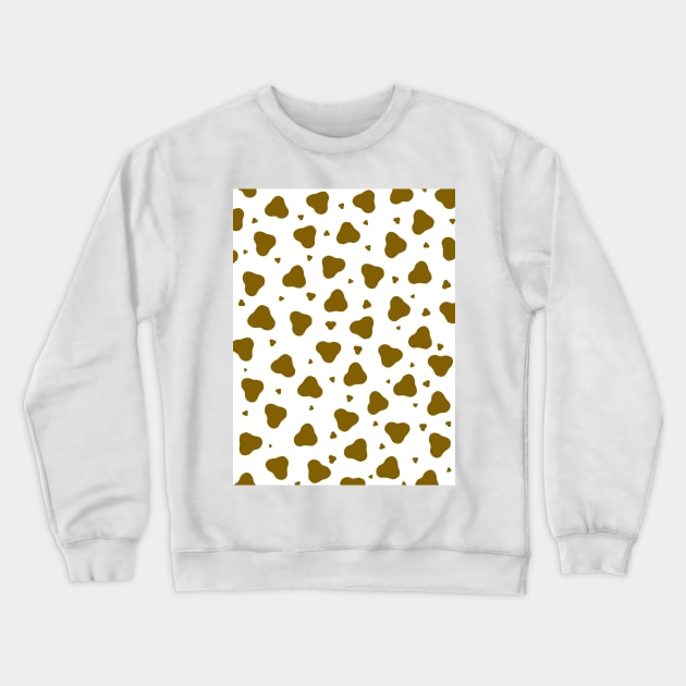 Brown Cow Spots Crewneck Sweatshirt by SartorisArt1